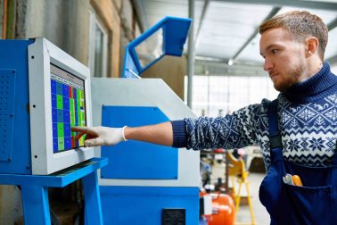 Modern Machine Operator at Factory
