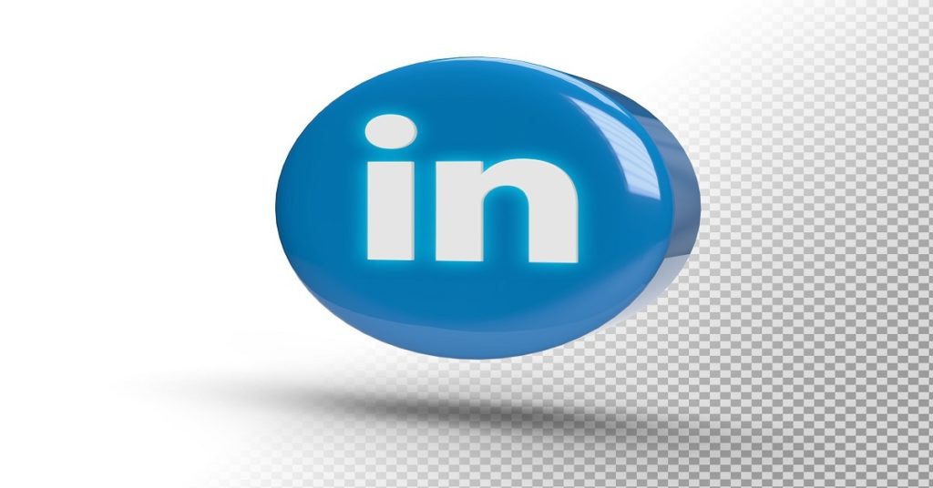 glowing_linkedin_logo_on_a_realistic_3d_circle glowing linkedin logo on a realistic 3d circle