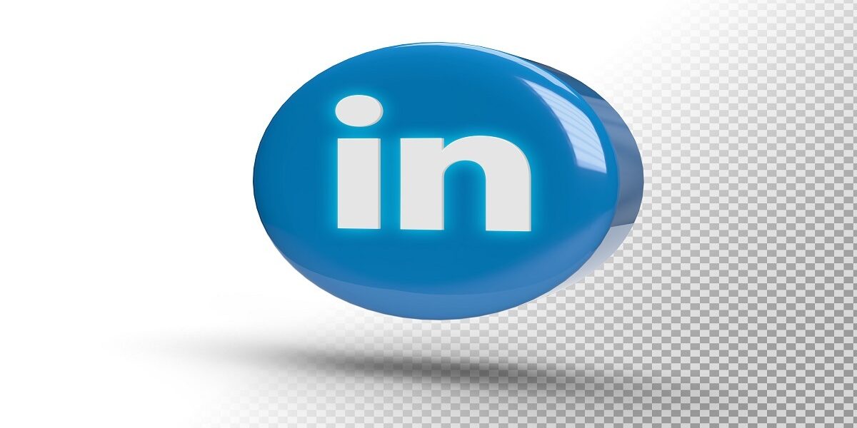 glowing_linkedin_logo_on_a_realistic_3d_circle glowing linkedin logo on a realistic 3d circle